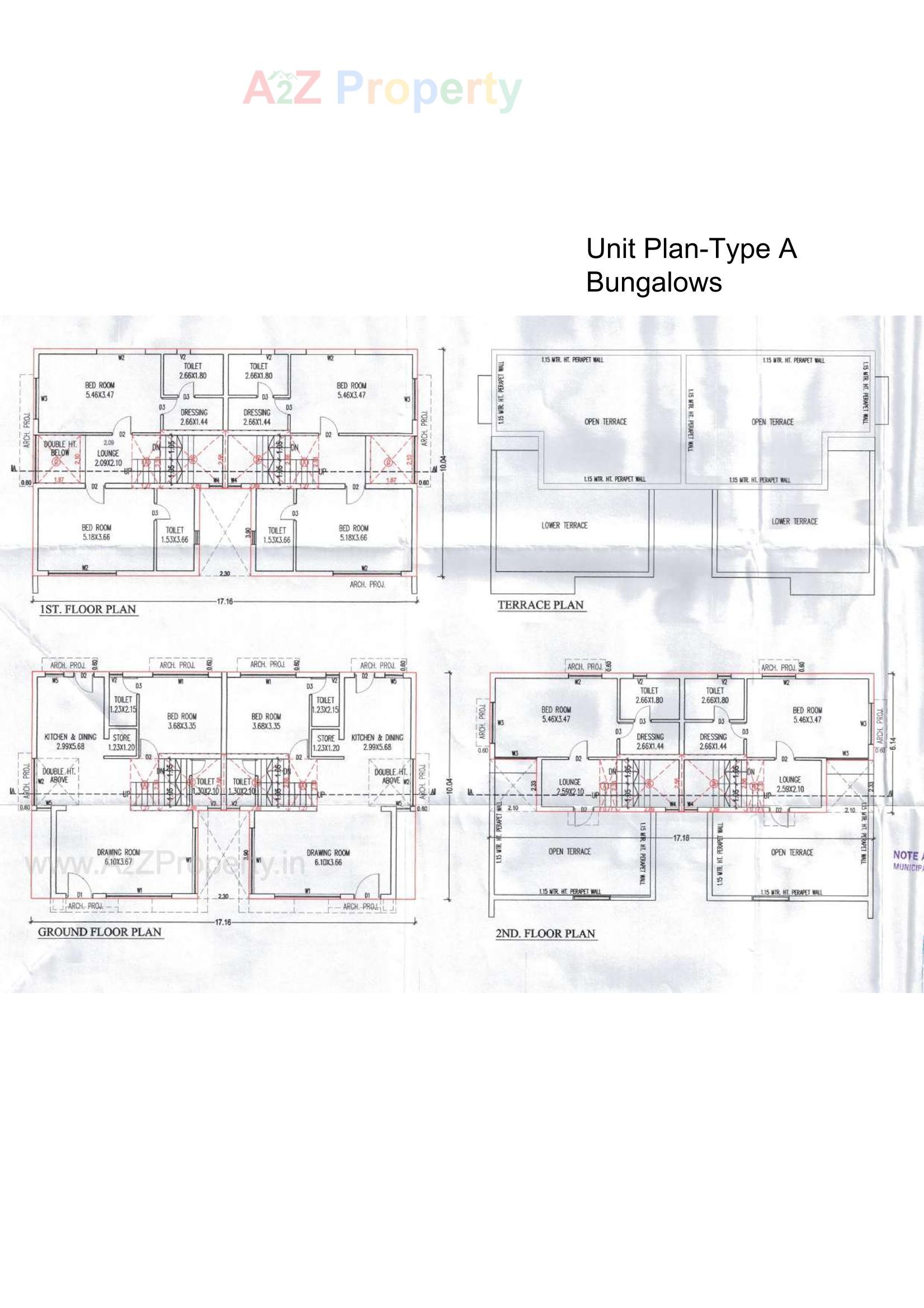 Layout of real estate project Shreeji Landmark located at Vavol, Gandhinagar, Gujarat