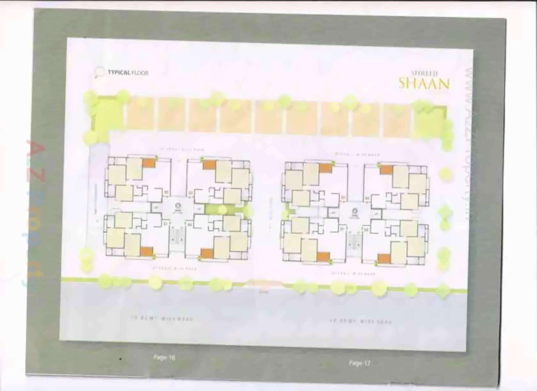 Layout of real estate project Shreeji Shaan located at Kudasan, Gandhinagar, Gujarat