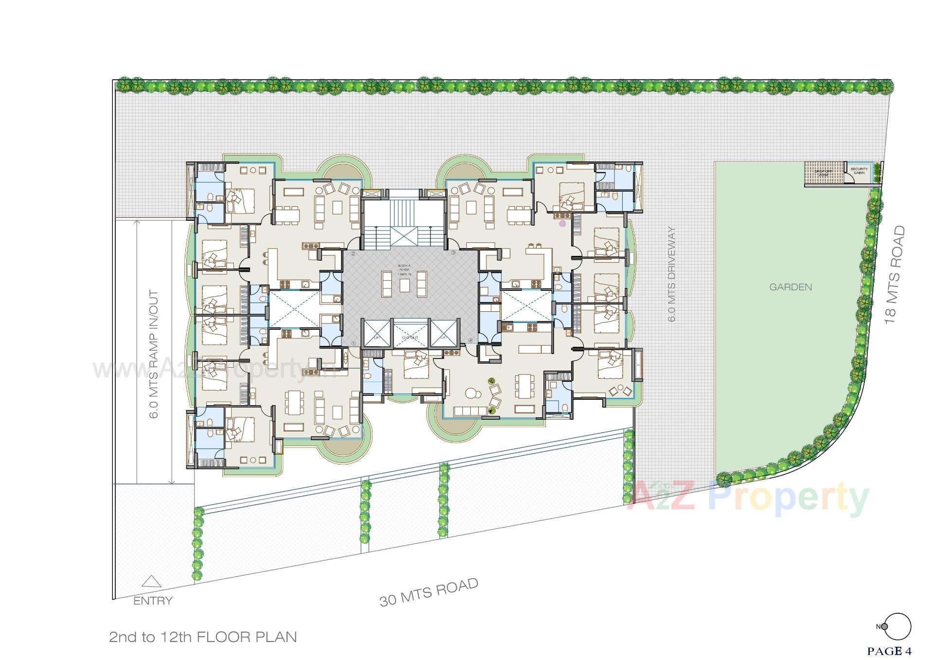 Layout of real estate project Shreeji Siesta located at Kudasan, Gandhinagar, Gujarat