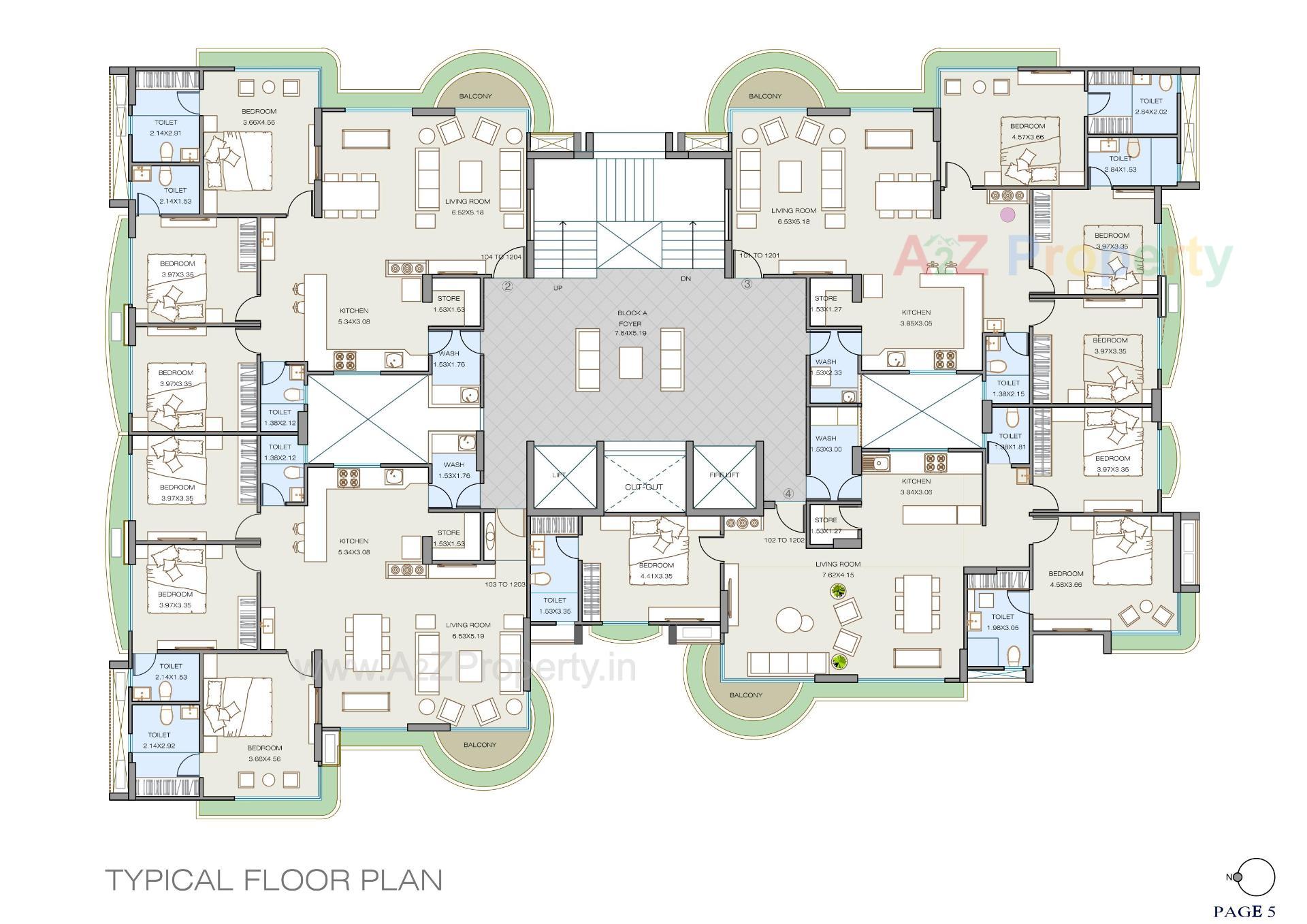Layout of real estate project Shreeji Siesta located at Kudasan, Gandhinagar, Gujarat