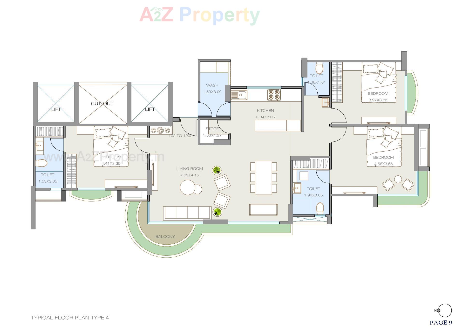 Layout of real estate project Shreeji Siesta located at Kudasan, Gandhinagar, Gujarat