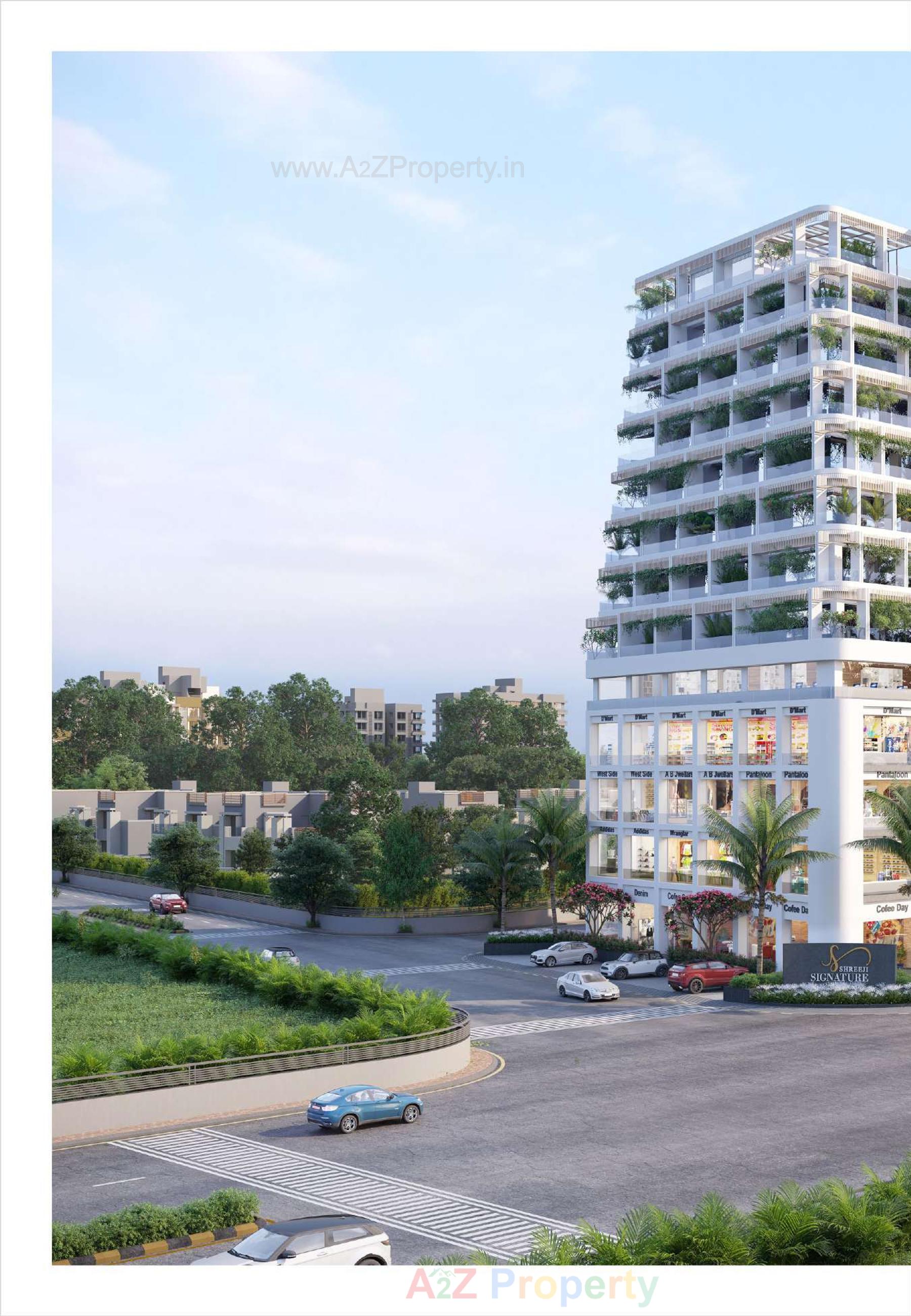 3D Elevation of real estate project Shreeji Signature located at Gandhinagar, Gandhinagar, Gujarat