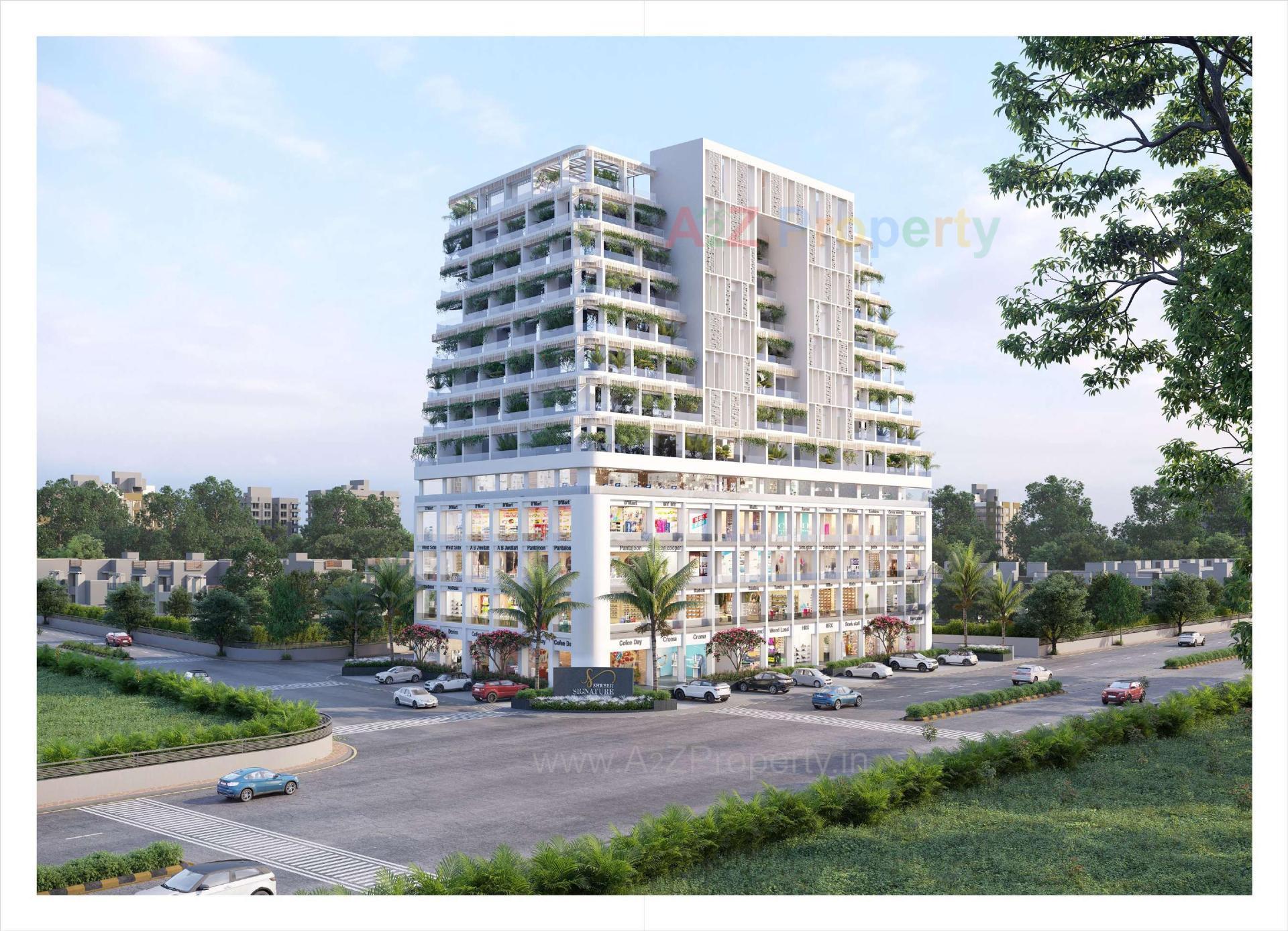 3D Elevation of real estate project Shreeji Signature located at Gandhinagar, Gandhinagar, Gujarat