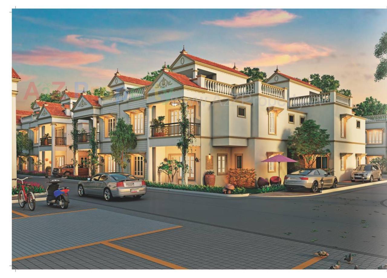 3D Elevation of real estate project Shreeji Villa located at Amiyapura, Gandhinagar, Gujarat