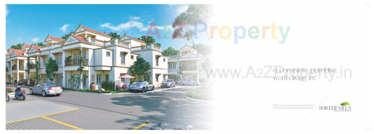 3D Elevation of real estate project Shreeji Villa located at Amiyapura, Gandhinagar, Gujarat