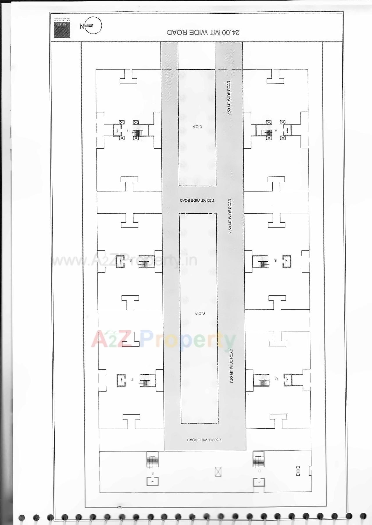 Layout of real estate project Shreenath Classic located at Nana-chiloda, Gandhinagar, Gujarat