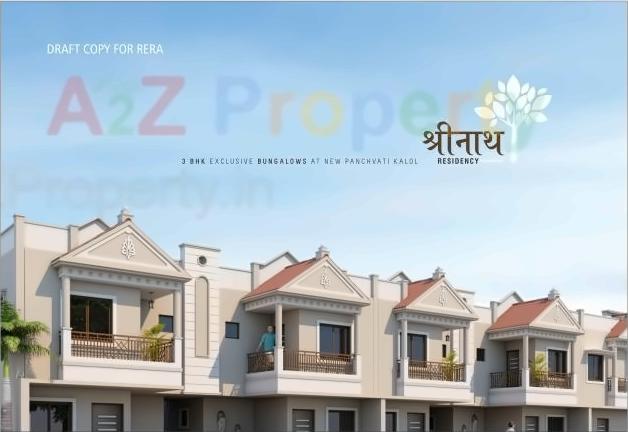 3D Elevation of real estate project Shreenath Residency located at Kalol, Gandhinagar, Gujarat