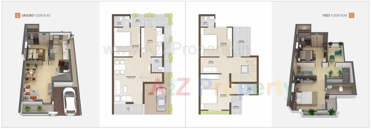 Layout of real estate project Shreenath Residency located at Kalol, Gandhinagar, Gujarat