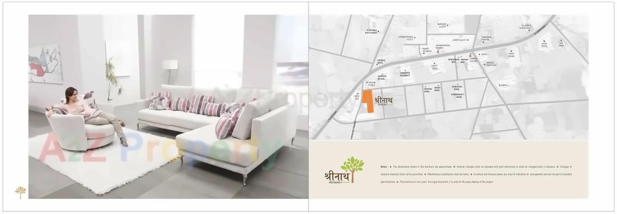 Layout of real estate project Shreenath Residency located at Kalol, Gandhinagar, Gujarat