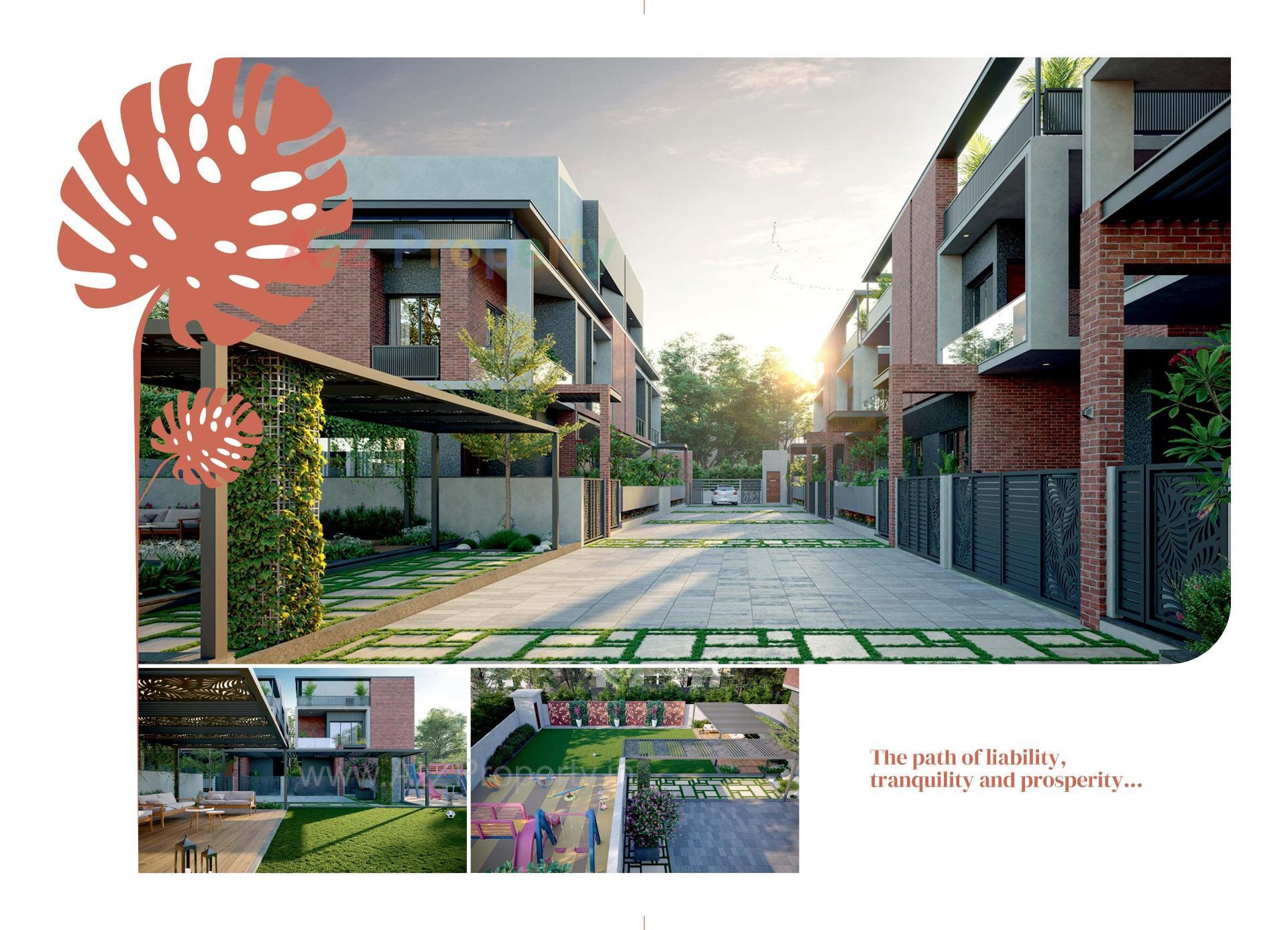 3D Elevation of real estate project Shreerang Solitaire located at Raysan, Gandhinagar, Gujarat