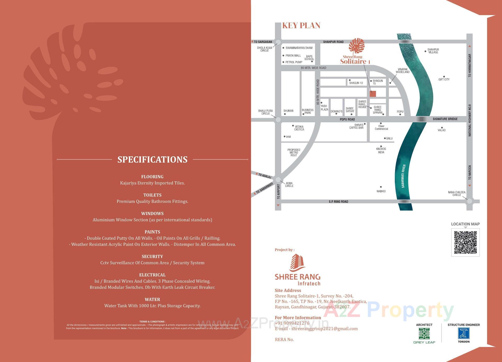  of real estate project Shreerang Solitaire located at Raysan, Gandhinagar, Gujarat