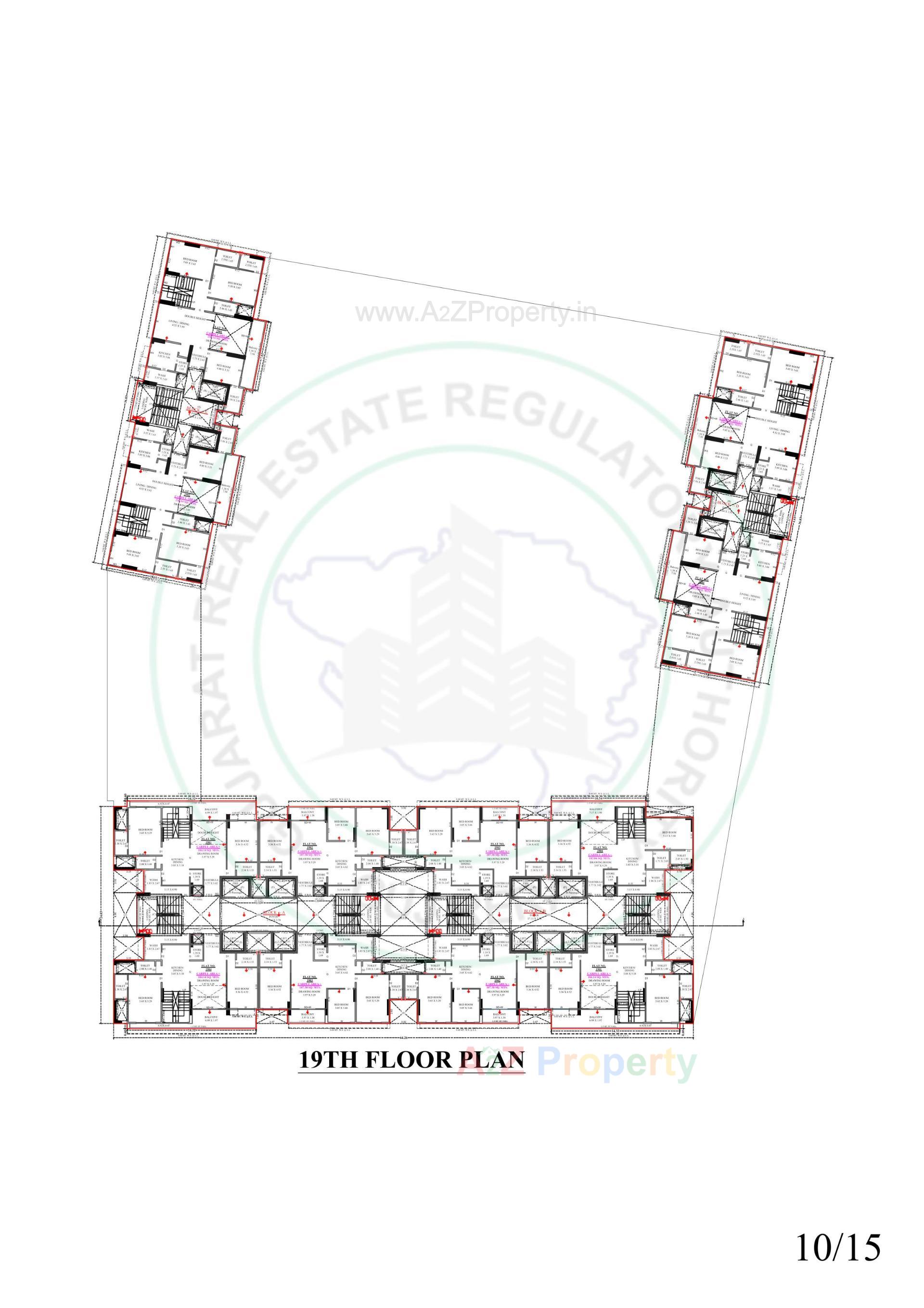 Layout of real estate project Shreeya Amazia located at Sargasan, Gandhinagar, Gujarat