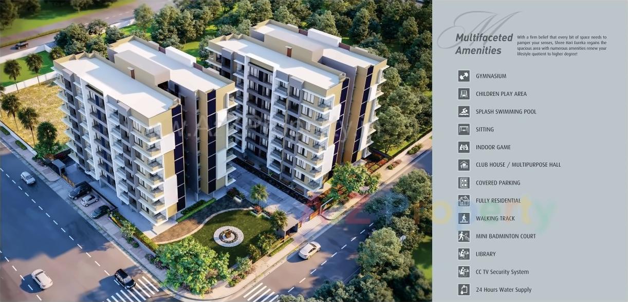 3D Elevation of real estate project Shri Hari Eureka located at Gandhinagar, Gandhinagar, Gujarat