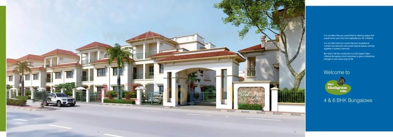 3D Elevation of real estate project Shri Shaligram Villa located at Chiloda, Gandhinagar, Gujarat