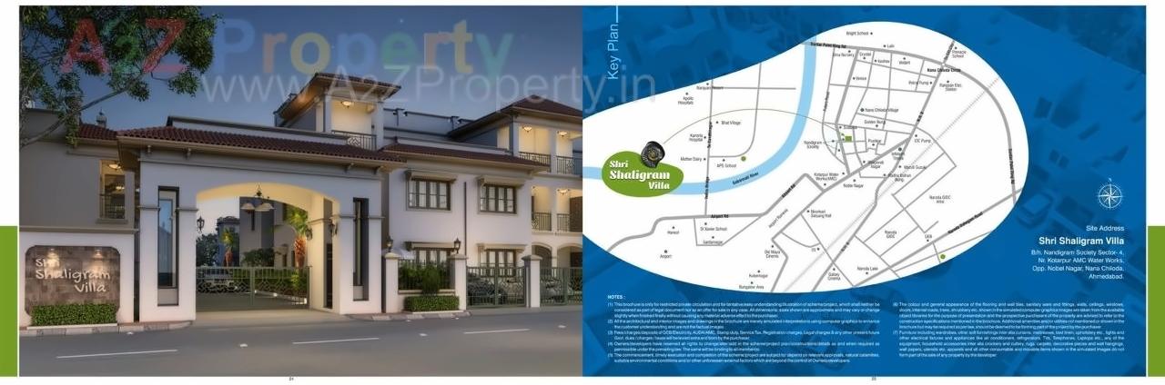 3D Elevation of real estate project Shri Shaligram Villa located at Chiloda, Gandhinagar, Gujarat