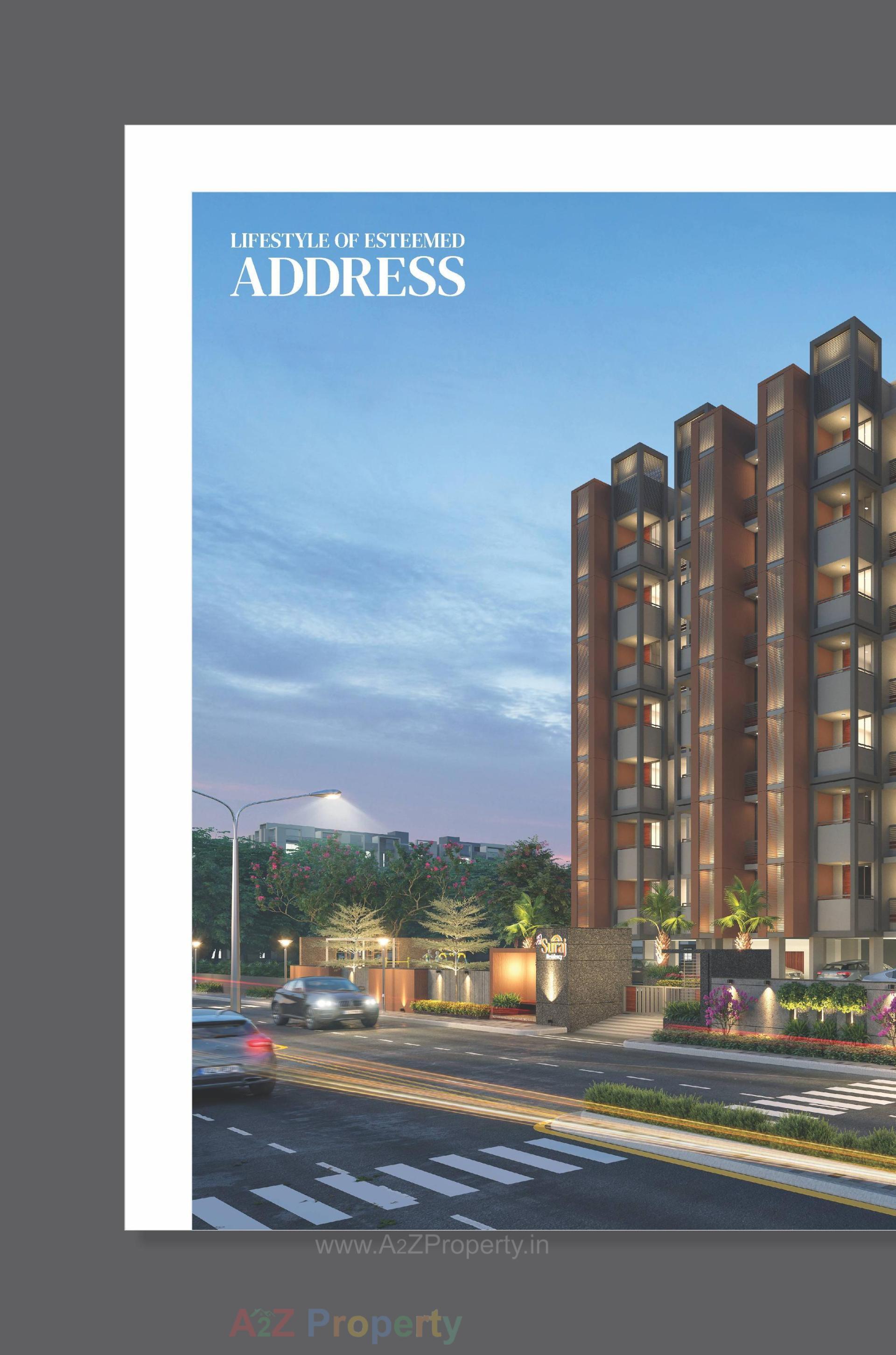 3D Elevation of real estate project Shri Suraj Residency located at Vavol, Gandhinagar, Gujarat