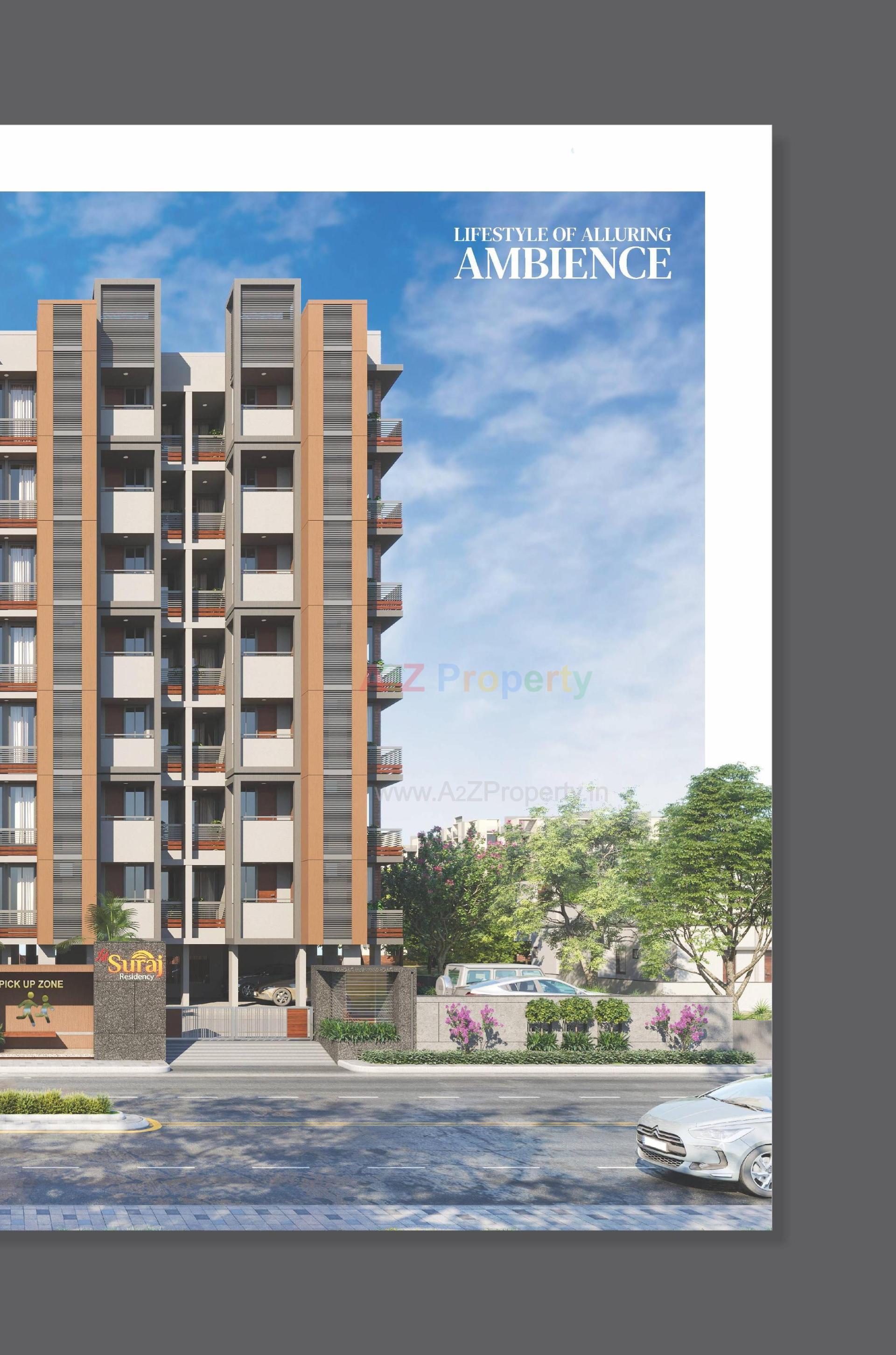 3D Elevation of real estate project Shri Suraj Residency located at Vavol, Gandhinagar, Gujarat