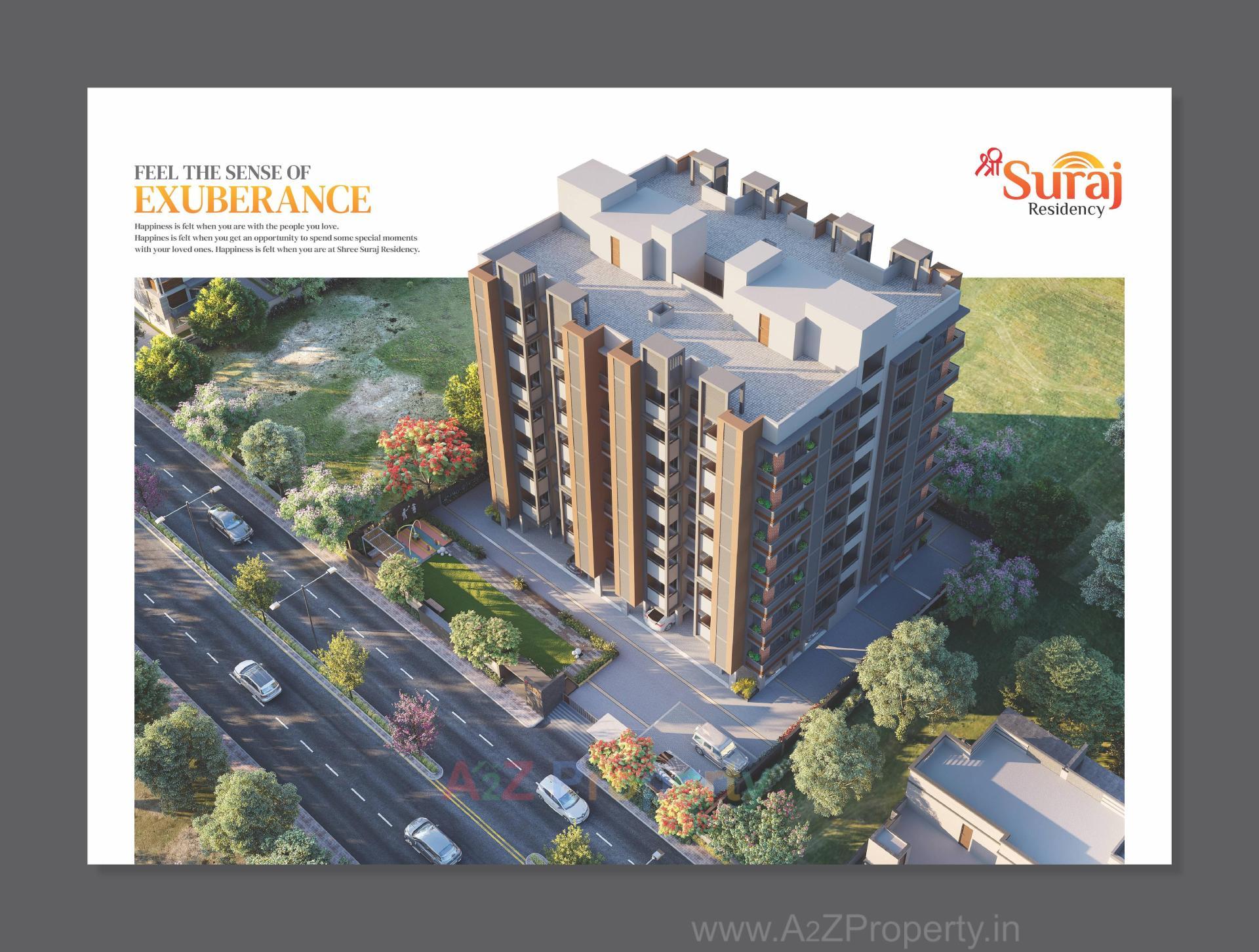 3D Elevation of real estate project Shri Suraj Residency located at Vavol, Gandhinagar, Gujarat