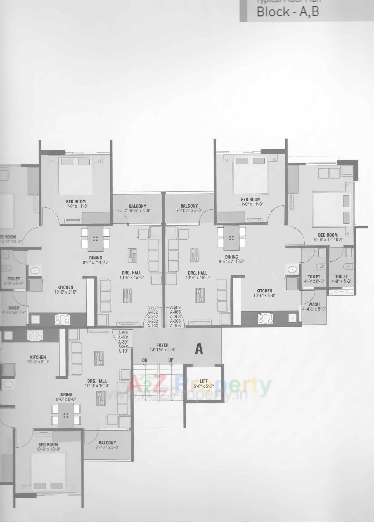 Layout of real estate project Shrifal Avenue located at Kalol, Gandhinagar, Gujarat