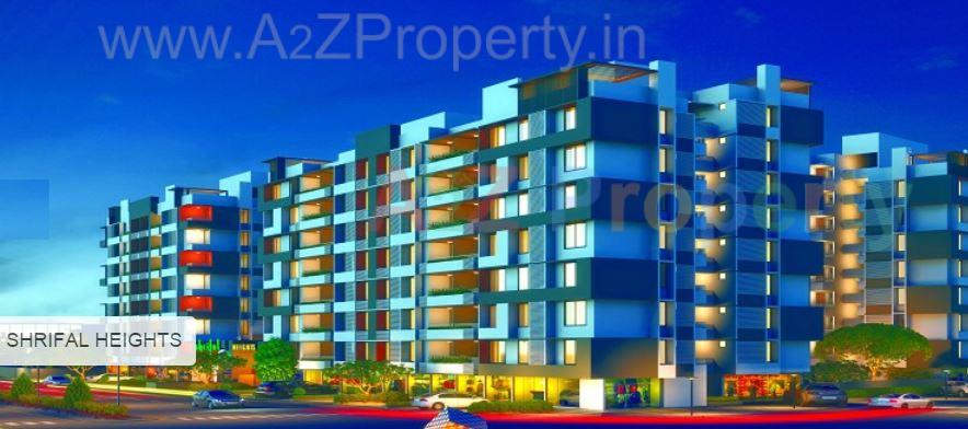 3D Elevation of real estate project Shrifal Heights located at Kudasan, Gandhinagar, Gujarat