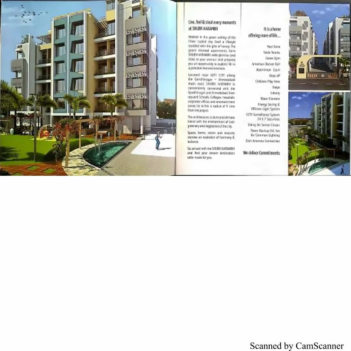 3D Elevation of real estate project Shubh Aarambh located at Randesan, Gandhinagar, Gujarat