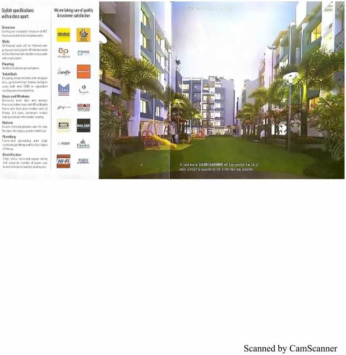 3D Elevation of real estate project Shubh Aarambh located at Randesan, Gandhinagar, Gujarat