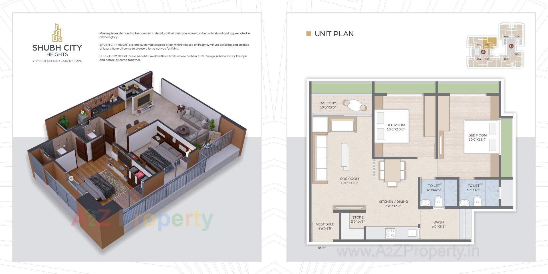 Layout of real estate project Shubh City Heights located at Tarapur, Gandhinagar, Gujarat