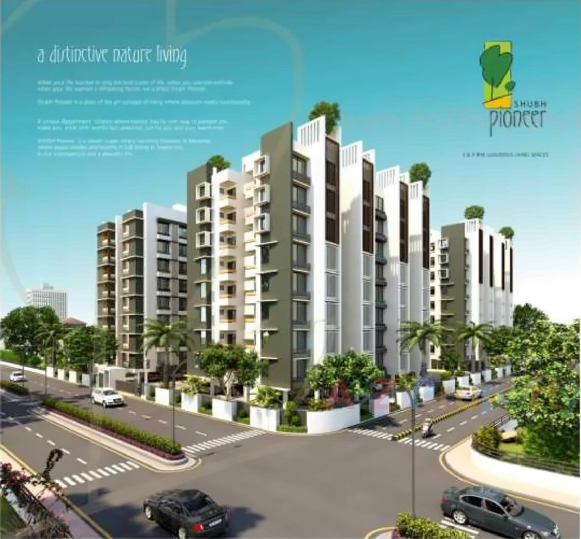 3D Elevation of real estate project Shubh Pioneer located at Koba, Gandhinagar, Gujarat