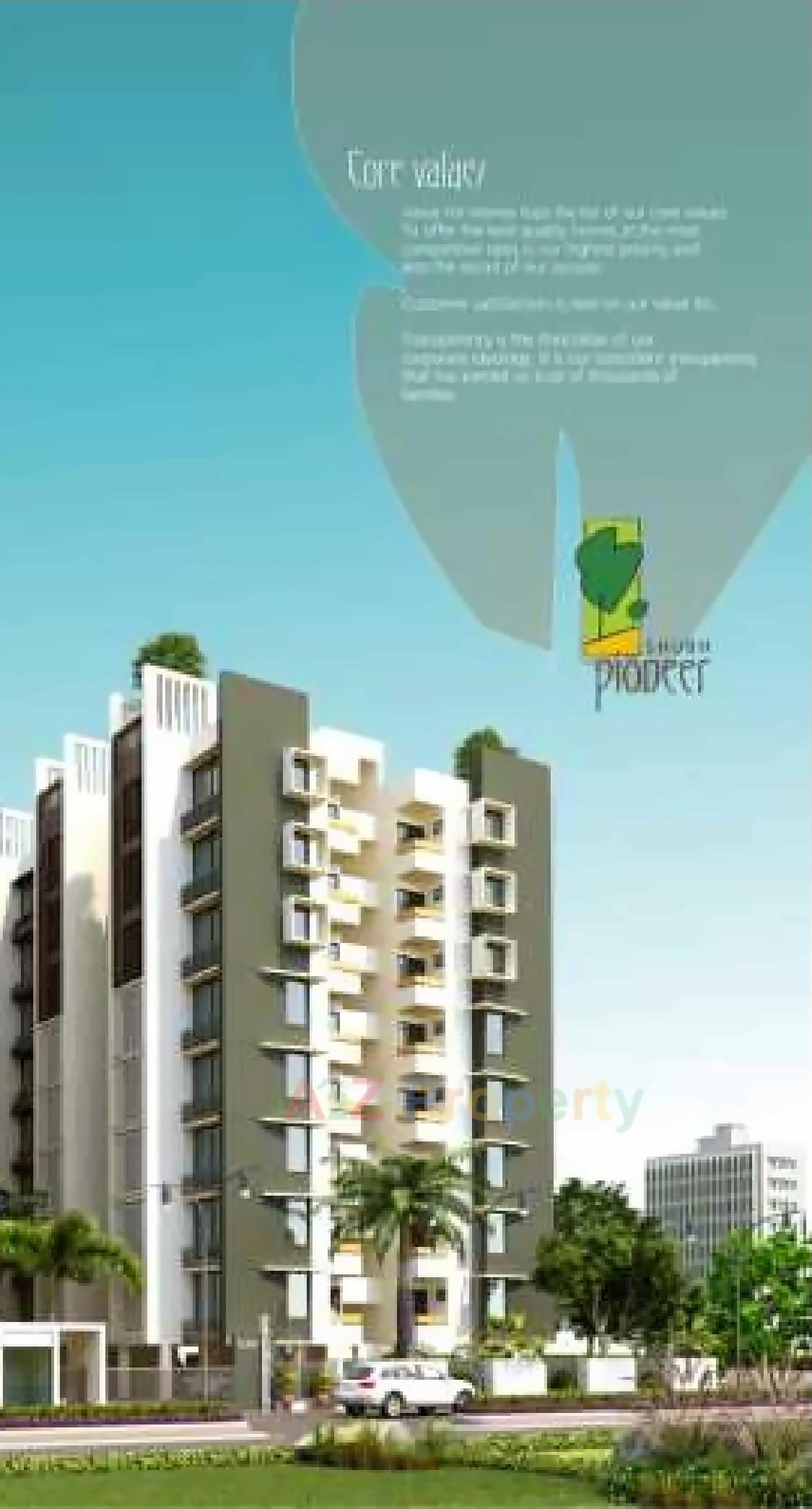 3D Elevation of real estate project Shubh Pioneer located at Koba, Gandhinagar, Gujarat