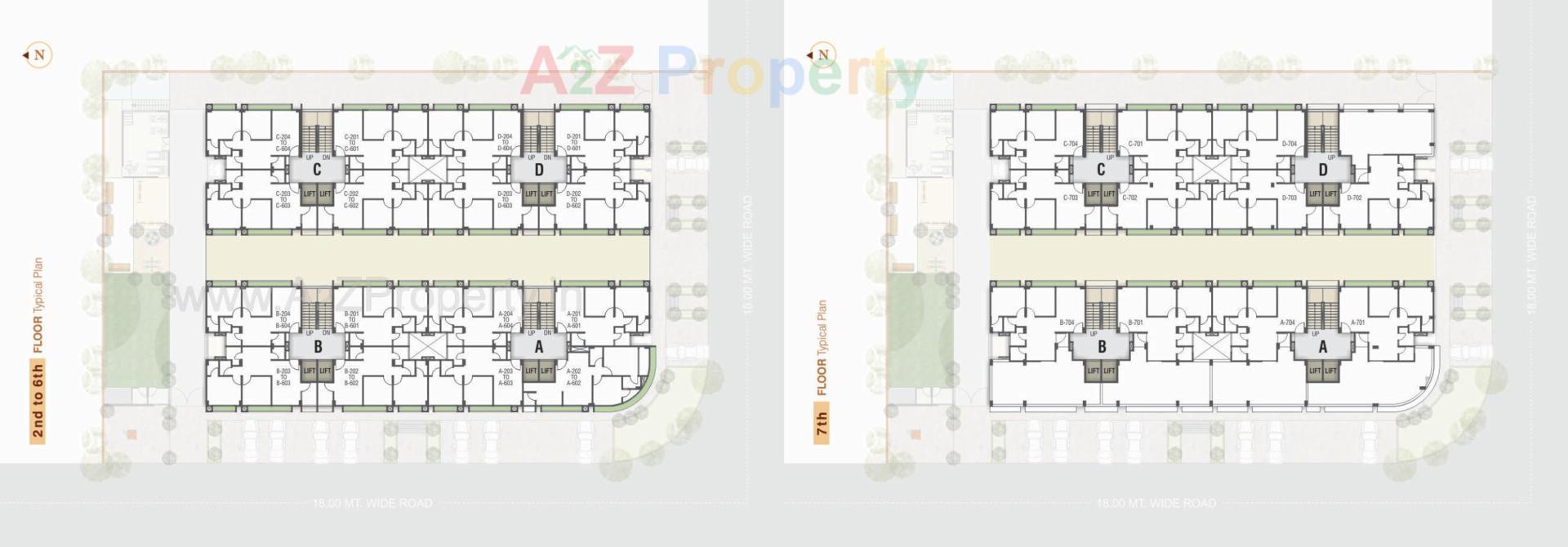 Layout of real estate project Shubh Residency located at Mehsana, Gandhinagar, Gujarat