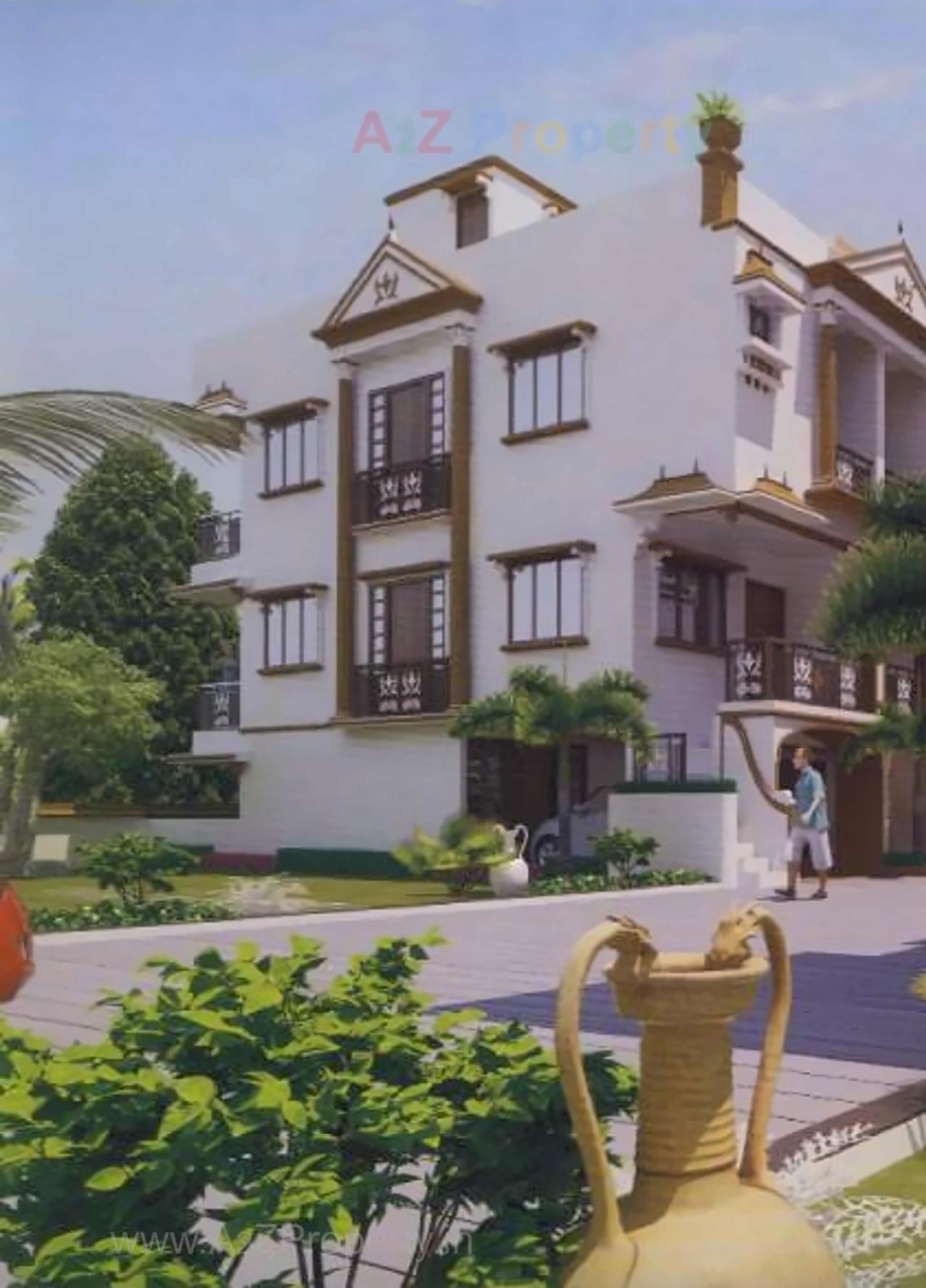3D Elevation of real estate project Shubh Vastu Villa located at Dehgam, Gandhinagar, Gujarat