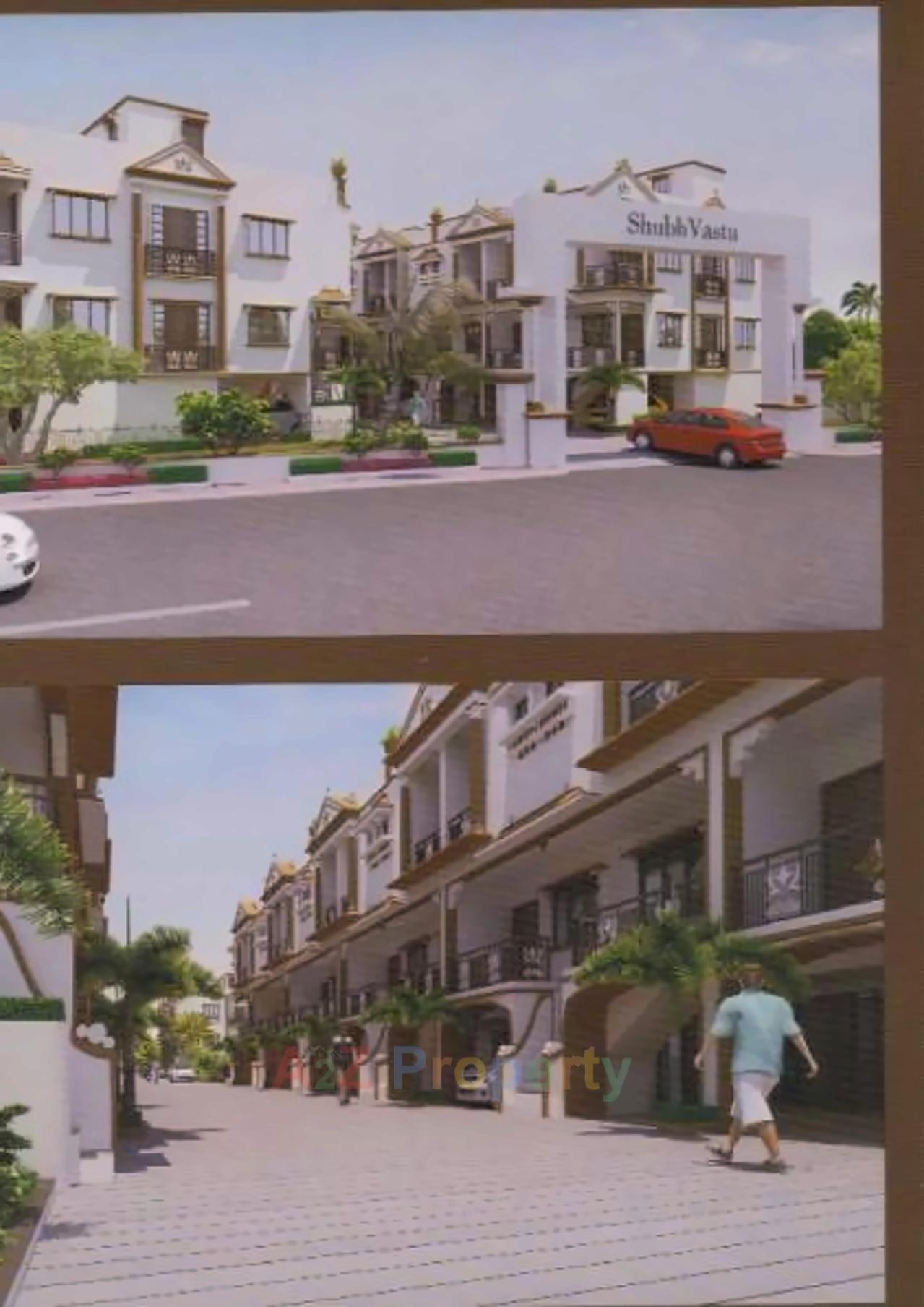 3D Elevation of real estate project Shubh Vastu Villa located at Dehgam, Gandhinagar, Gujarat