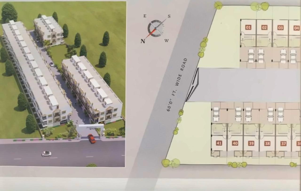 Layout of real estate project Shubh Vastu Villa located at Dehgam, Gandhinagar, Gujarat