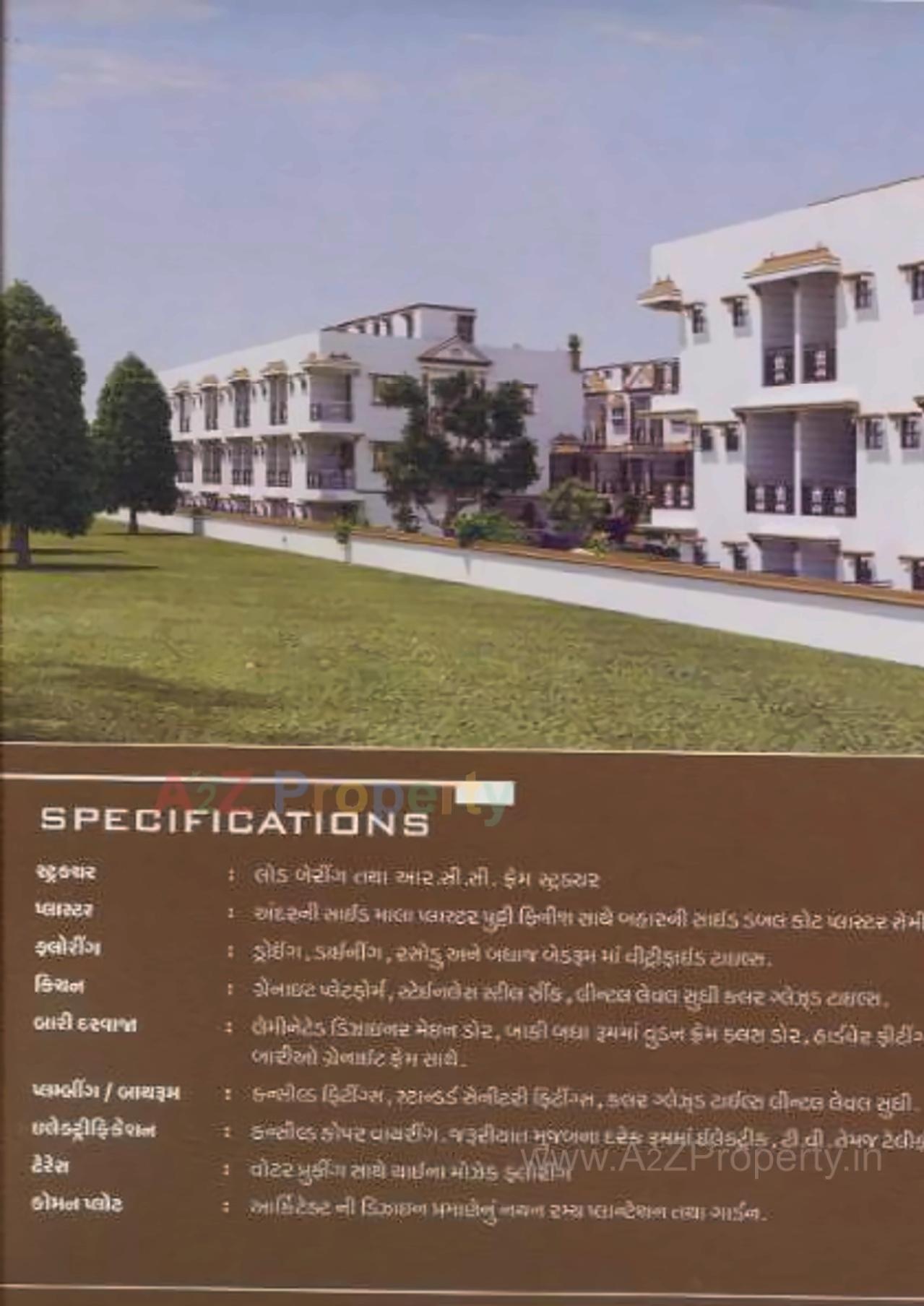 3D Elevation of real estate project Shubh Vastu Villa located at Dehgam, Gandhinagar, Gujarat