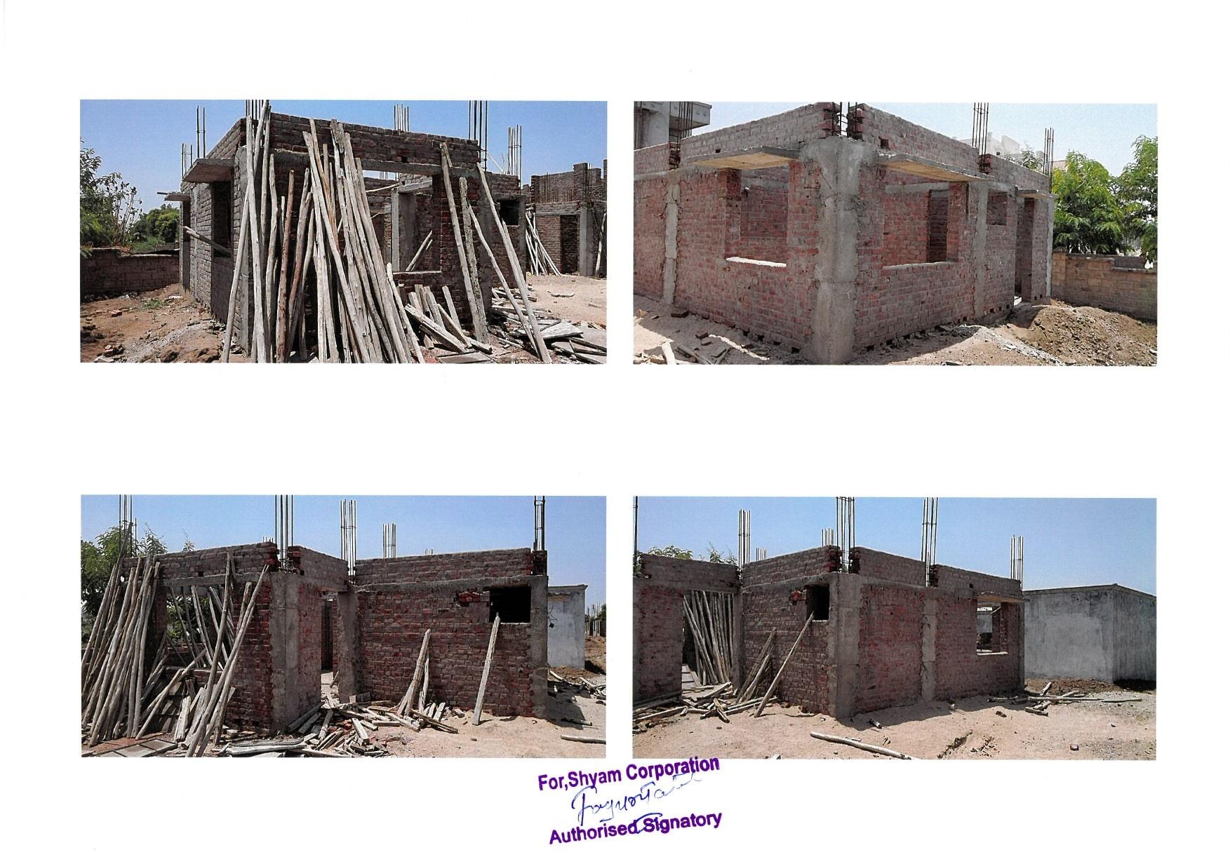 155537_const of real estate project Shyam Bungalows located at Borisana, Gandhinagar, Gujarat