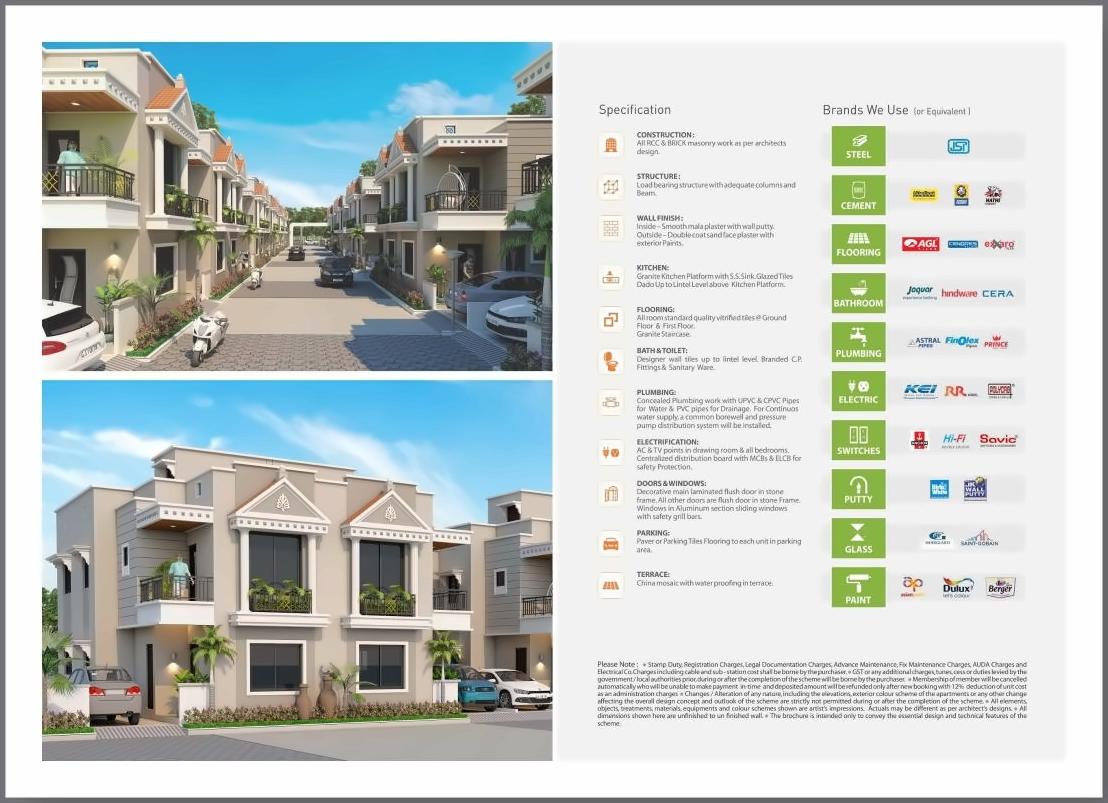  of real estate project Shyam Bungalows located at Borisana, Gandhinagar, Gujarat