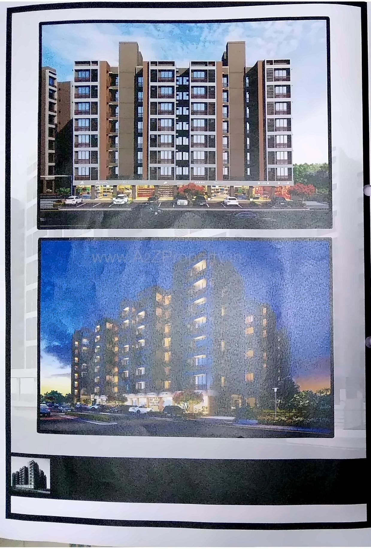 3D Elevation of real estate project Shyam Heights located at Kalol, Gandhinagar, Gujarat