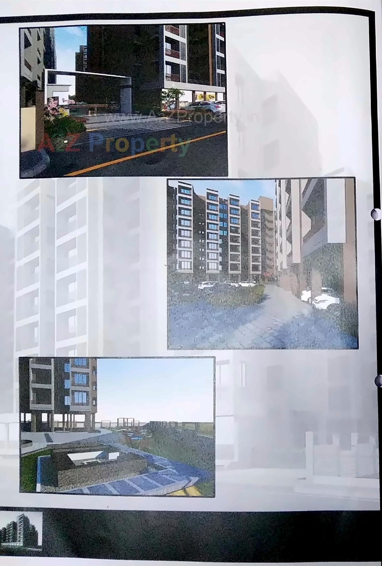 3D Elevation of real estate project Shyam Heights located at Kalol, Gandhinagar, Gujarat