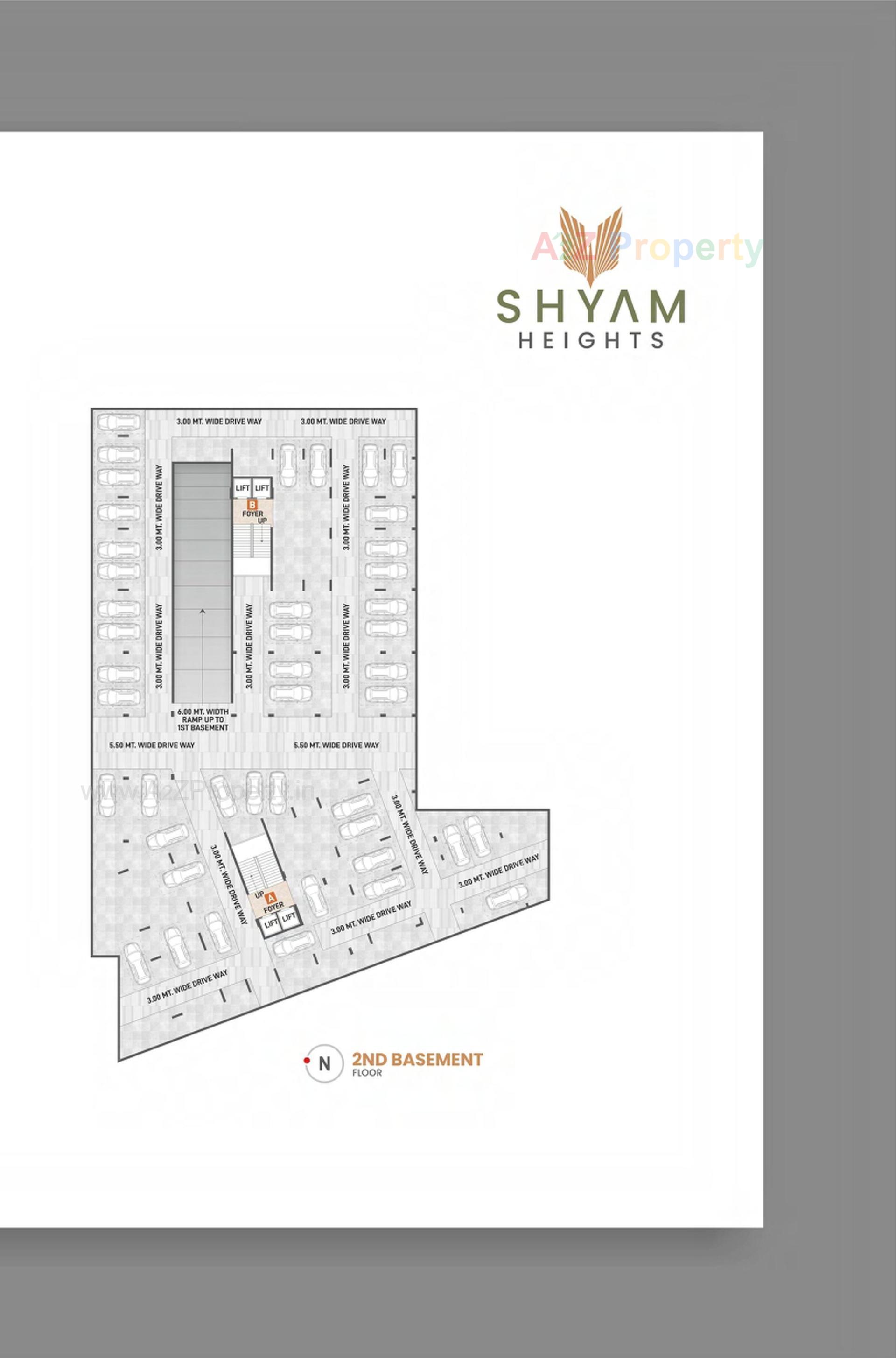 Layout of real estate project Shyam Heights located at –-sargasan, Gandhinagar, Gujarat