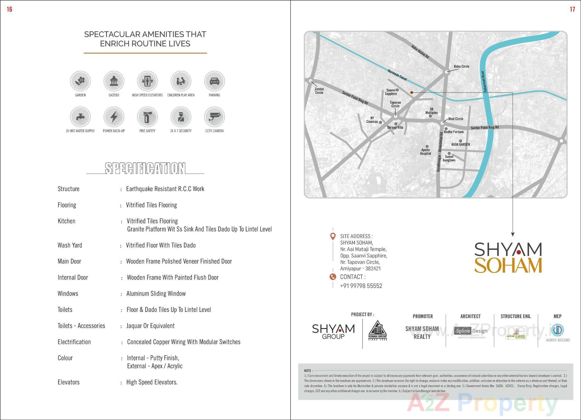 of real estate project Shyam Soham located at Gandhinagar, Gandhinagar, Gujarat