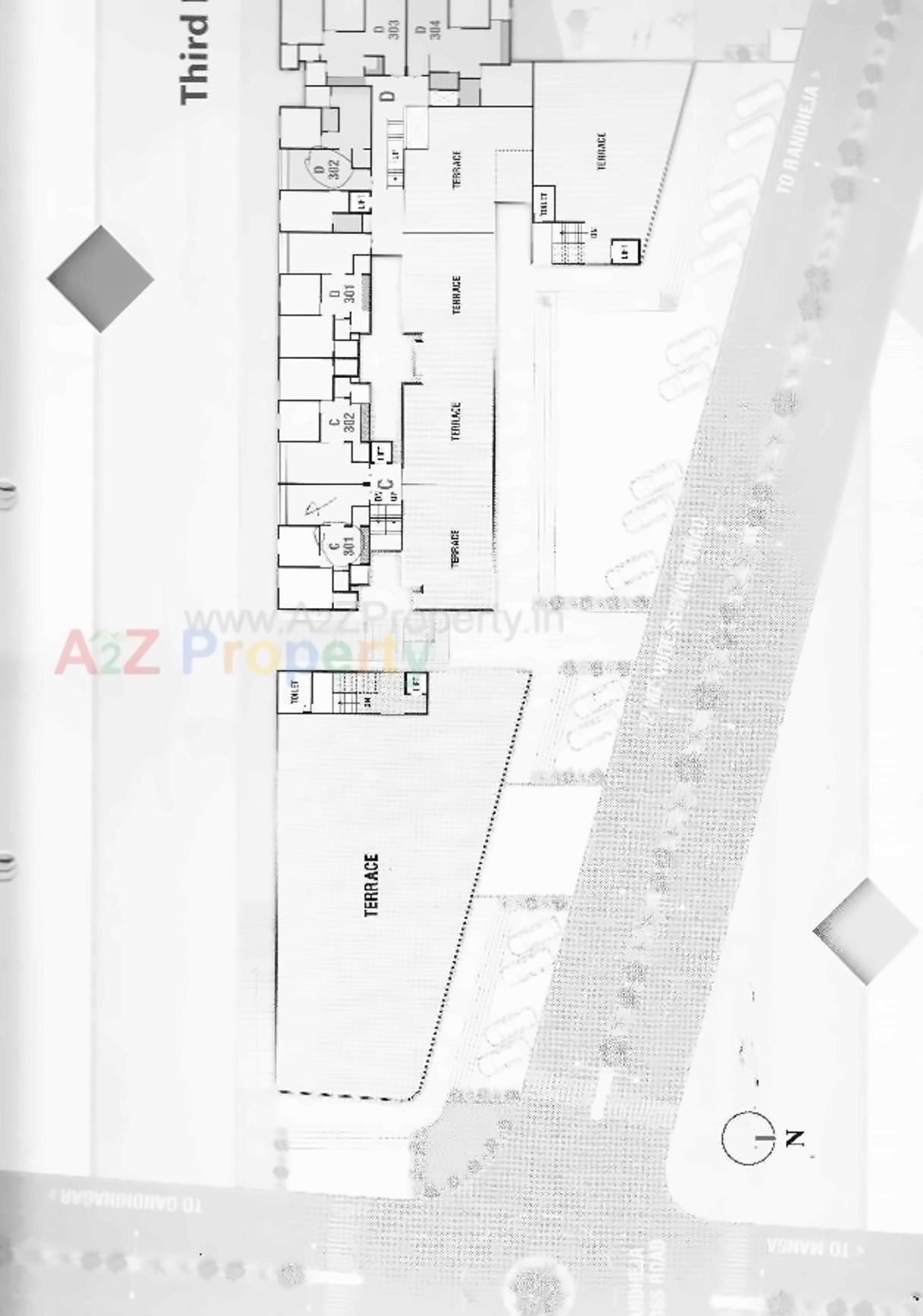 Layout of real estate project Shyam Square located at Pethapur, Gandhinagar, Gujarat