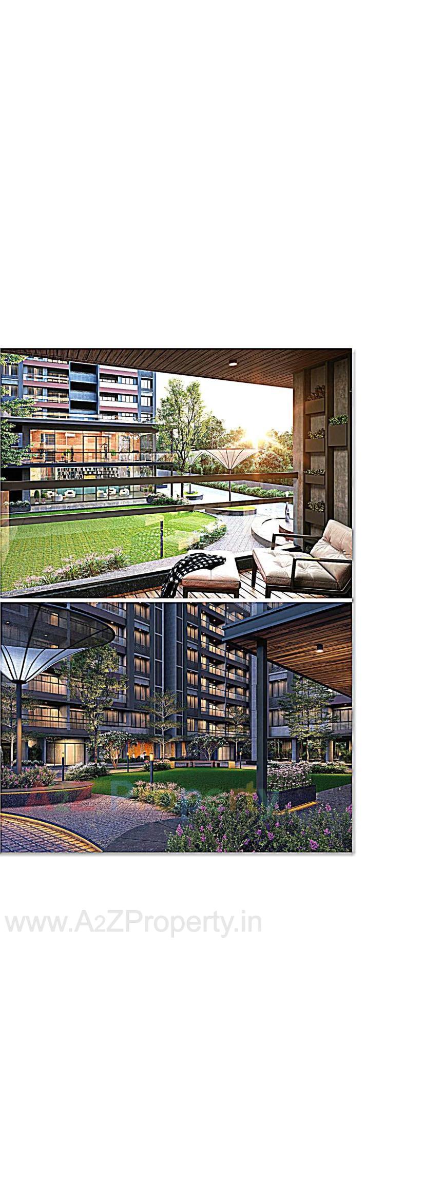 3D Elevation of real estate project Shyam Status located at Valad, Gandhinagar, Gujarat