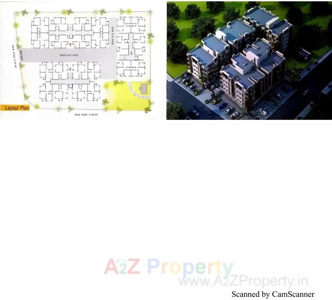 Layout of real estate project Shyam Sundar Residency located at Borisana, Gandhinagar, Gujarat