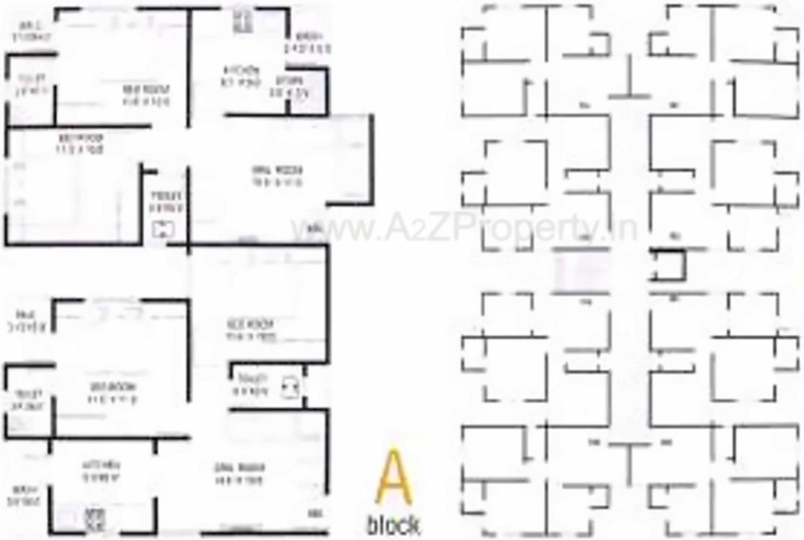 Layout of real estate project Shyam Sundar Residency located at Borisana, Gandhinagar, Gujarat