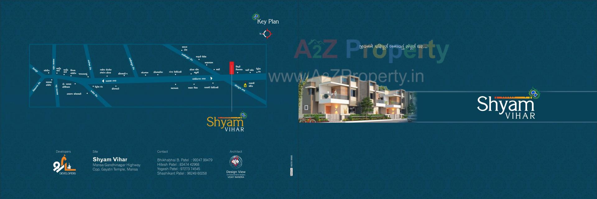  of real estate project Shyam Vihar located at Mansa, Gandhinagar, Gujarat