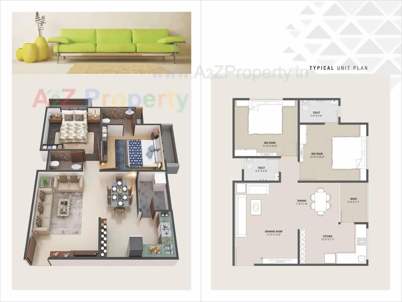 Layout of real estate project Shyamved Sapphire located at Zundal, Gandhinagar, Gujarat