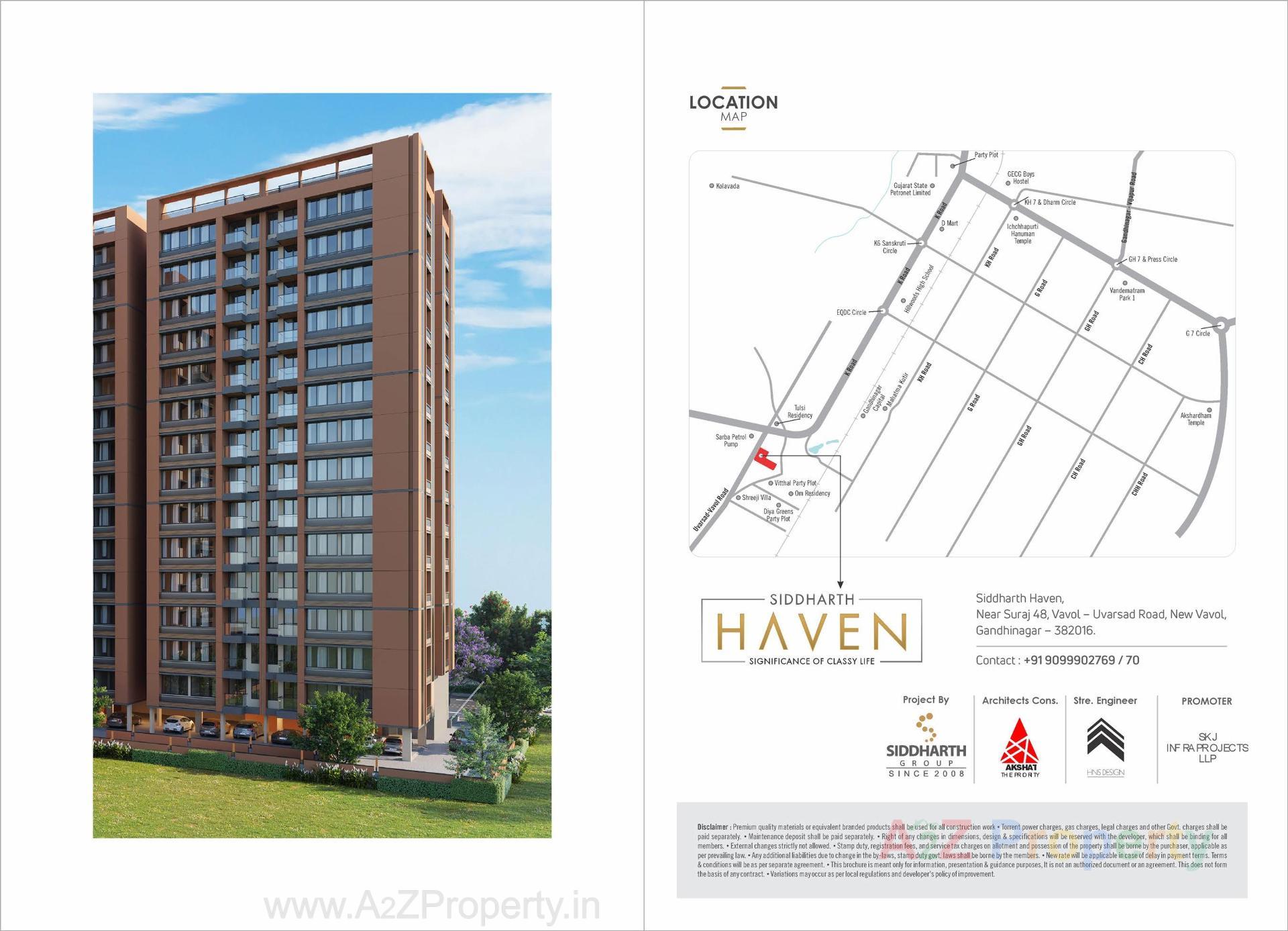  of real estate project Siddharth Haven located at Vavol, Gandhinagar, Gujarat