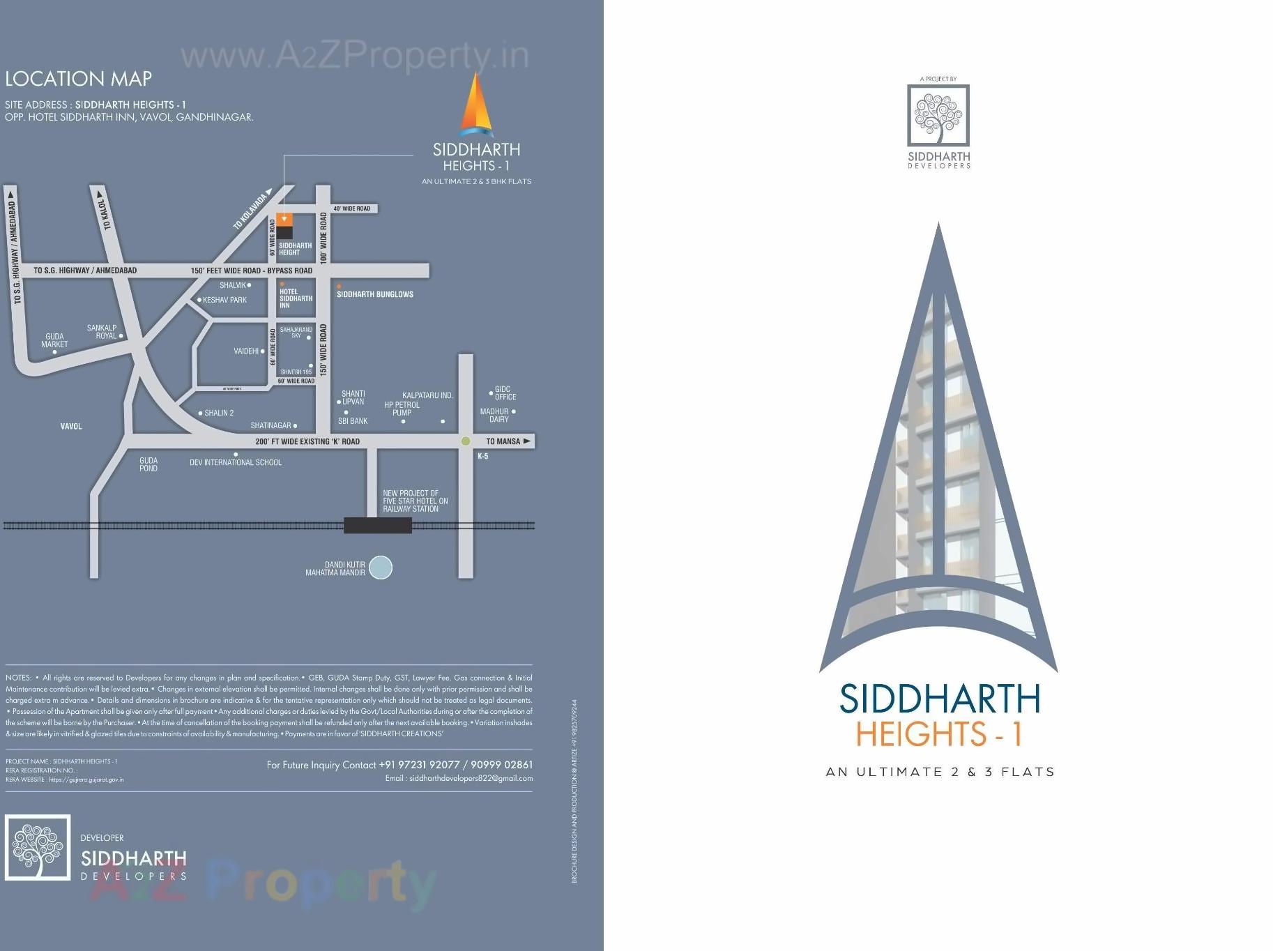  of real estate project Siddharth Heights located at Vavol, Gandhinagar, Gujarat