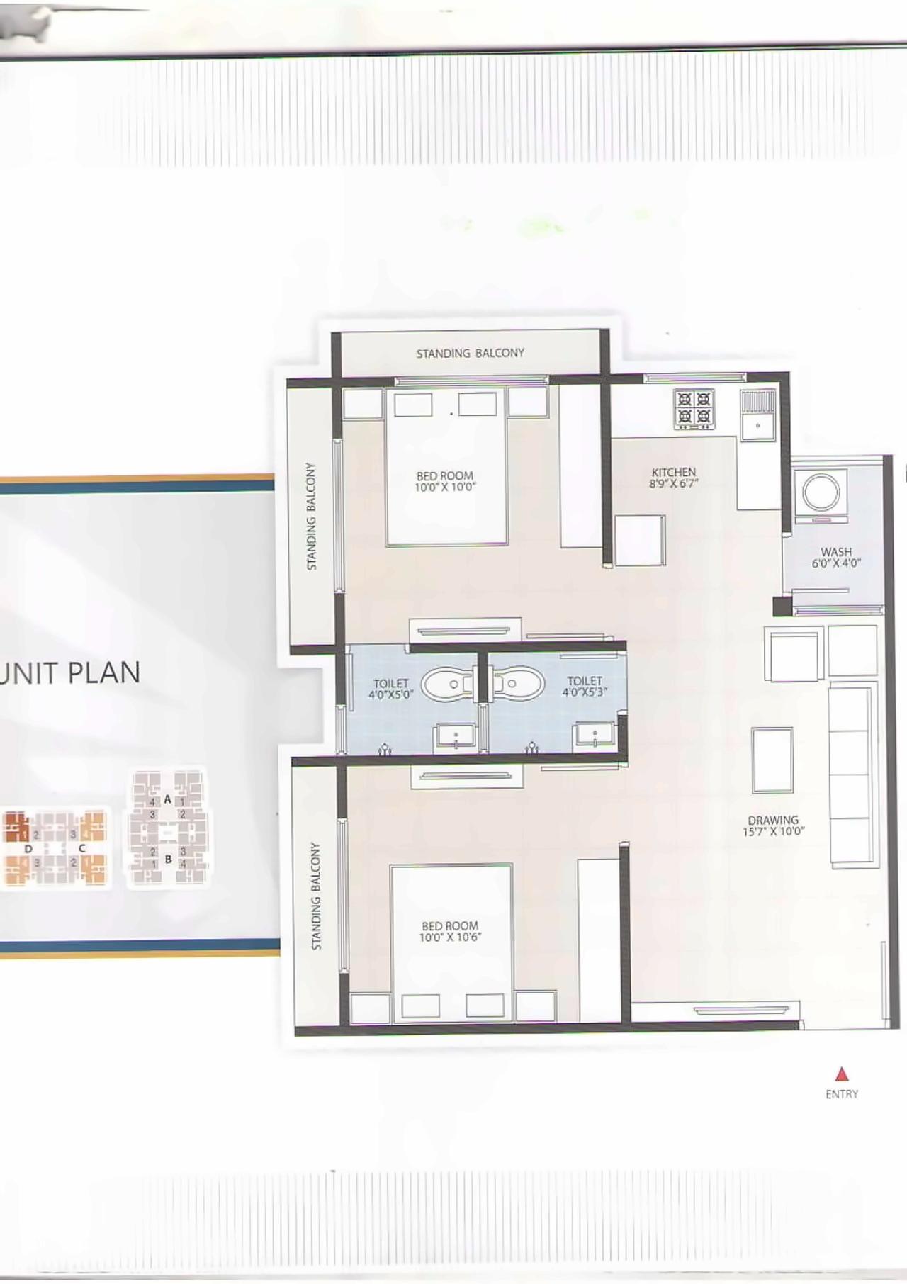 Layout of real estate project Siddharth Skyz located at Vavol, Gandhinagar, Gujarat