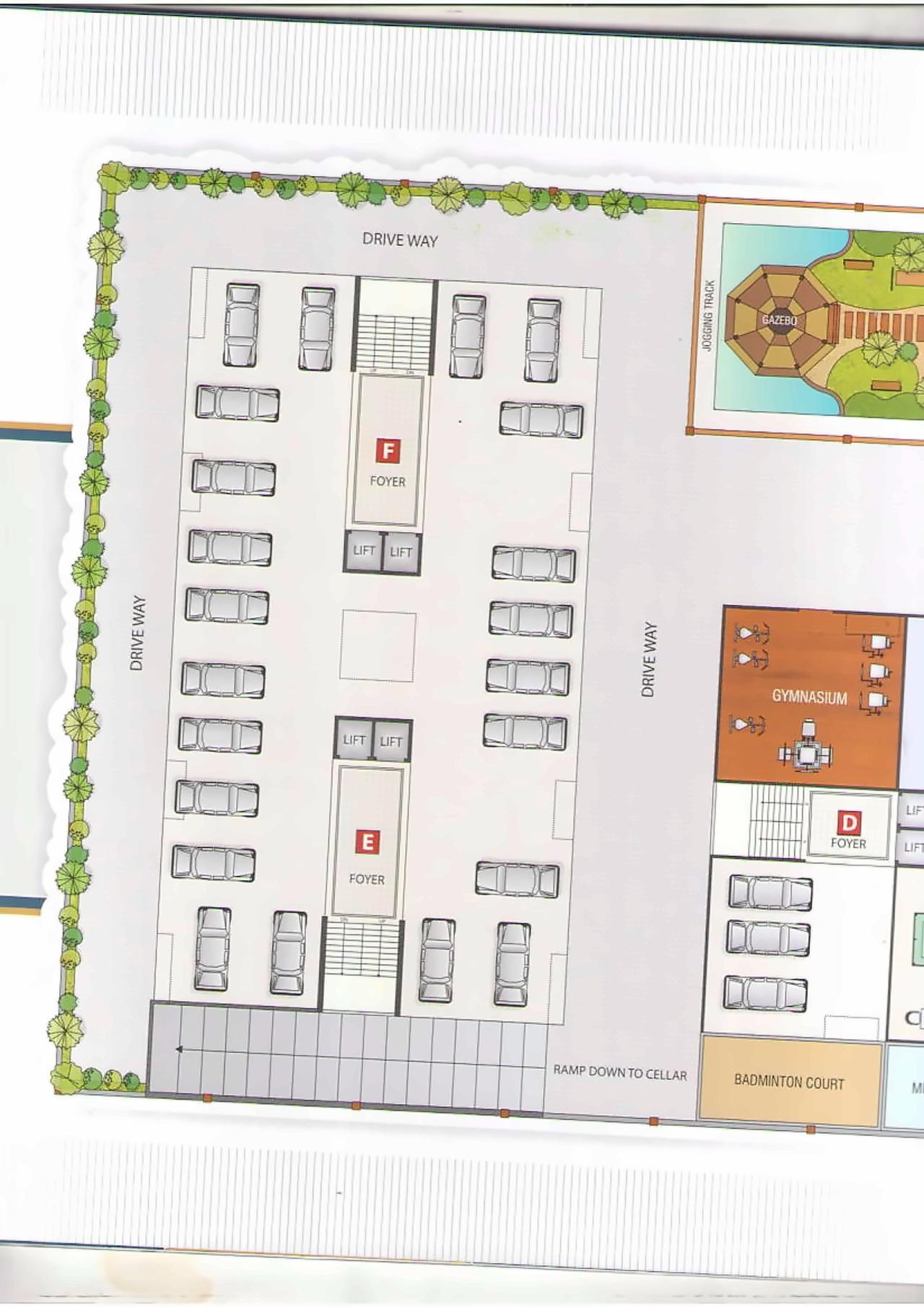 Layout of real estate project Siddharth Skyz located at Vavol, Gandhinagar, Gujarat